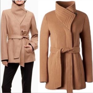 Aritzia Babaton Wool Cashmere Connor Short Belted Pea Coat